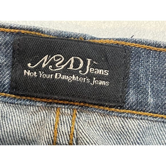 NYDJ Womens Jeans Straight Leg Mid Rise Five Design Pockets Stretch Blue Size 10 - Picture 7 of 10